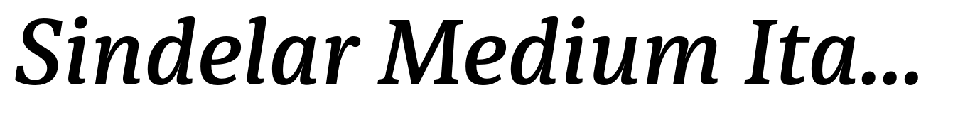 Sindelar Medium Italic